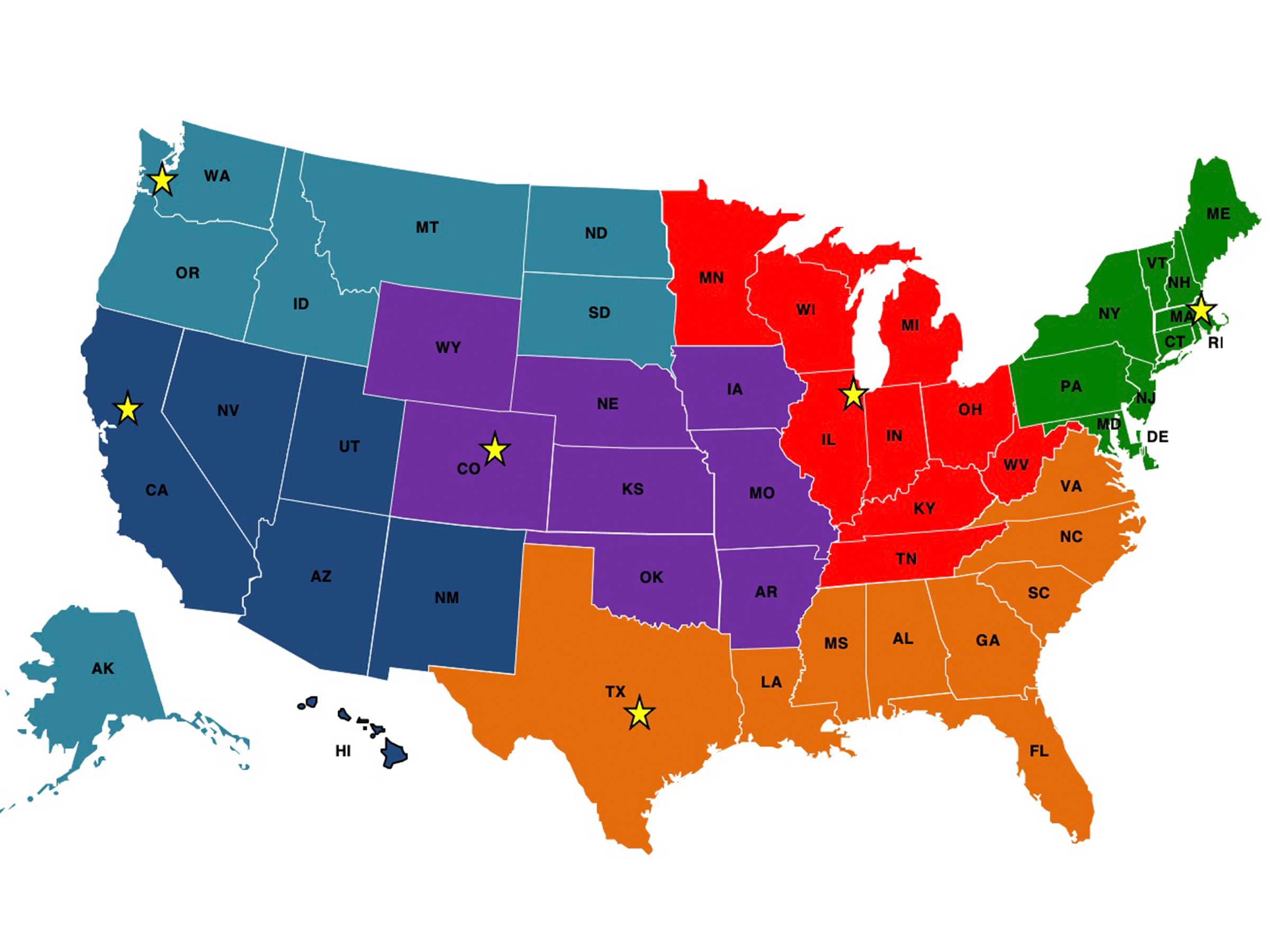TechNet State Coverage Map Web TechNet State Coverage Map Web