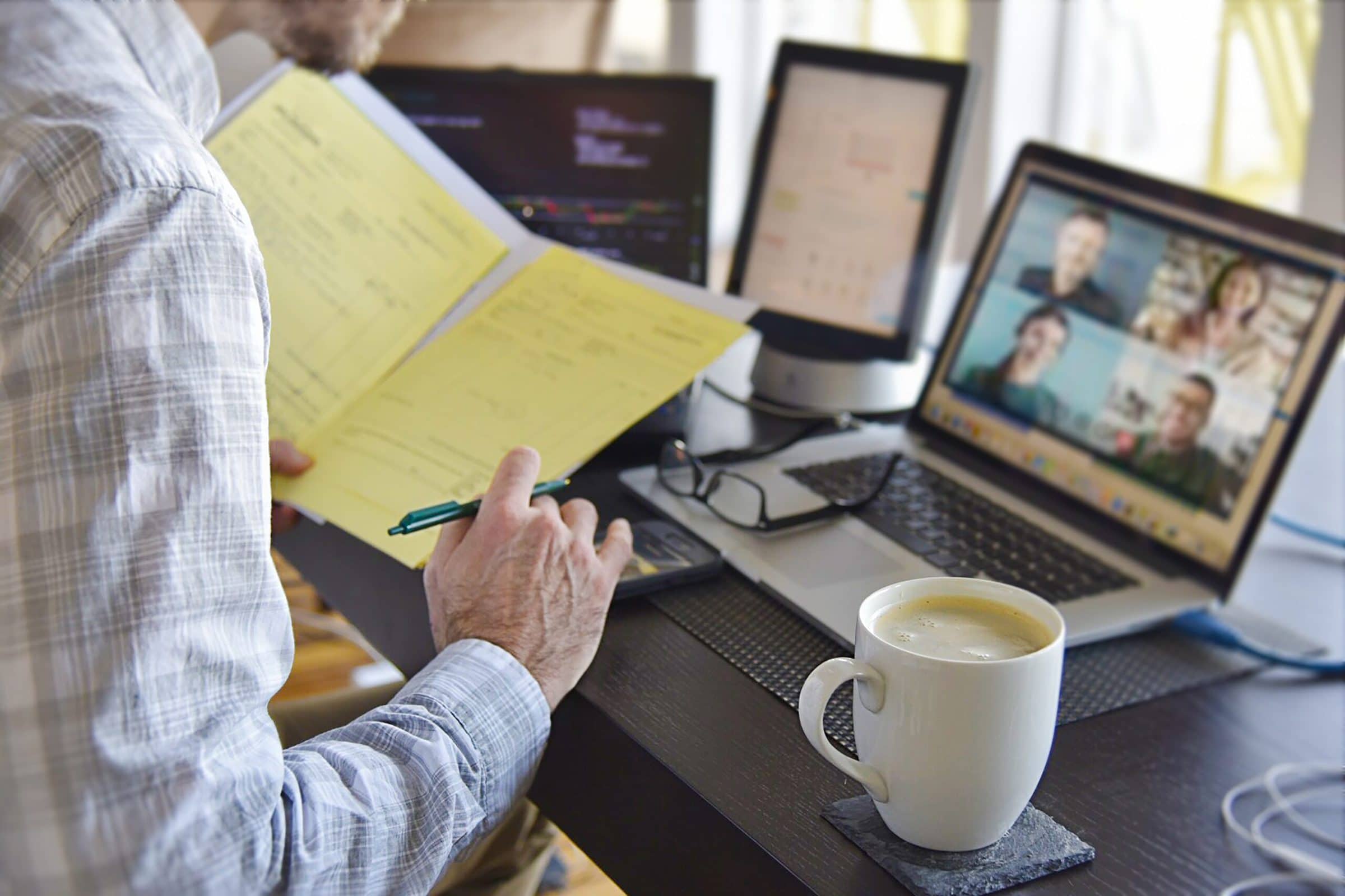 virtual-business-meeting-man-multitasking-signing-2021-09-01-08-26-44-utc virtual-business-meeting-man-multitasking-signing-2021-09-01-08-26-44-utc